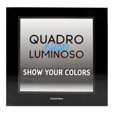 Imagem de Luminária Quadro Lousa C/3 Canetas Giz Neon - ZONACRIATIVA