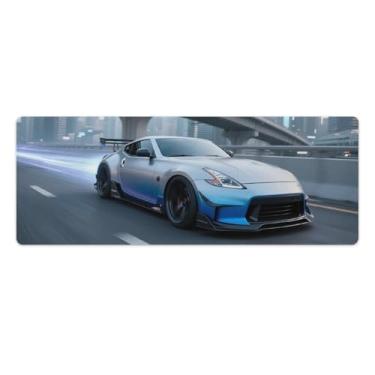 Imagem de HouLaiZhe JDM Tapetes de mesa de carro JDM Car 350z Future Speed Cool Gaming Mouse pads de mesa grandes para teclado de mesa tapete de computador 30 x 80 cm