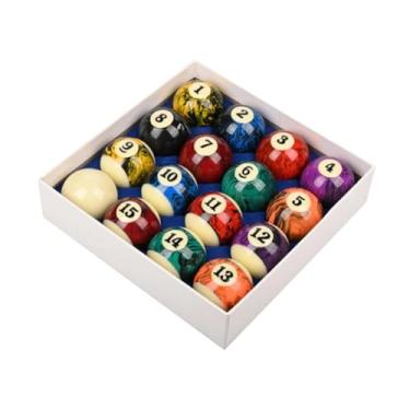 Imagem de simhoa Conjunto de 16 bolas de bilhar, acessórios para mesa de bilhar e suprimentos para sala de jogos.