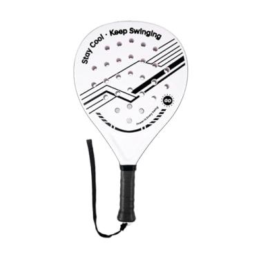 Imagem de menolana Raquete de Padel para Iniciantes, Treinamento Leve, Power Sports, Núcleo em EPE, Ideal para Crianças e Jovens, para Uso Interno em Família, Preto E Branco