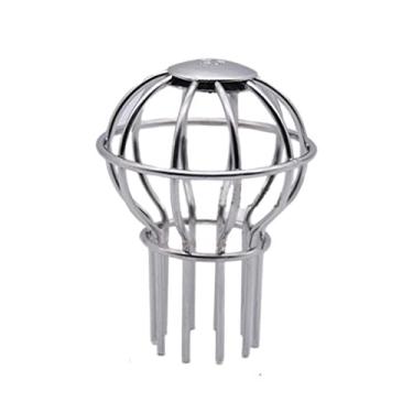 Imagem de FAKEME Filtros de proteção para balões de calha de telhado, tubos de aço inoxidável para drenos de folha, descarga de água da chuva - 38 mm