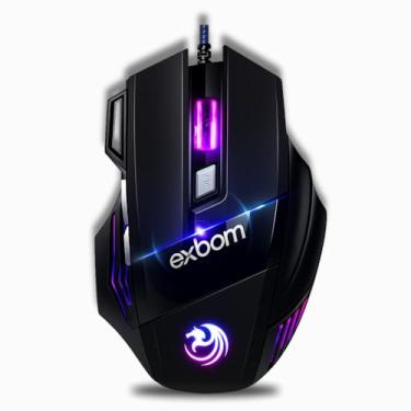 Imagem de Mouse Gamer RGB 3200 DPI – Turbo Click, 7 Botões, Cabo Blindado, Design Ergonômico – Compatível com Windows XP/Vista/7/8/9/10/11, Linux e Mac – Ideal para FPS, Home Office e Estudos – Preto Premium