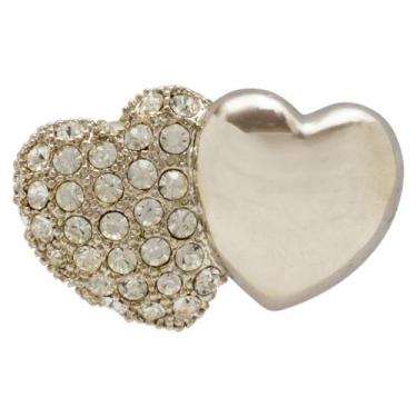 Imagem de Broche Strass Coração BRG5068 - Akasaki, Prateado