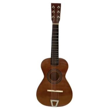 Imagem de Mini Violão Infantil Palheta Semi Profissional Crianças Corda Em Aço Acústico Real Verdadeiro (RED BURST)