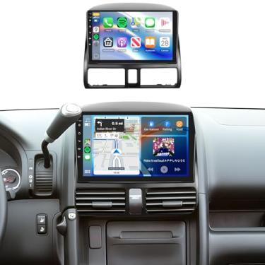 Imagem de Rádio estéreo 4 + 64 G para Honda CRV 2002-2006, tela sensível ao toque IPS de 9 polegadas/Android 13/Wireless CarPlay/Android Auto/DSP 32 EQ/Navegação GPS/WiFi/5.0Bluetooth/FM/RDS/SWC/AHD