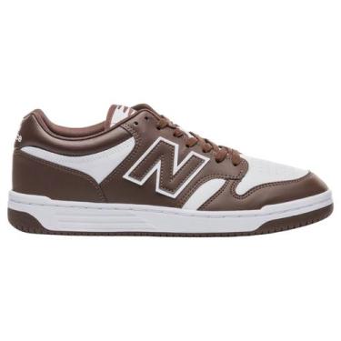 Imagem de Tênis New Balance 480 Low Feminino Original, 40, Marrom, Feminino
