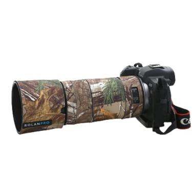 Imagem de OLEKURT Capa de lente para Canon RF 100-400 mm F/5.6-8 L IS USM Capa de proteção de lente de câmera camuflagem (cor #Jungle camuflagem - à prova d'água) capa de chuva