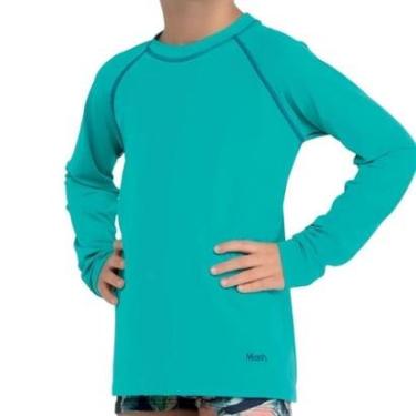 Imagem de Camiseta Infantil Com Proteção UV Manga Longa Praia - Mash Beachwear-Masculino