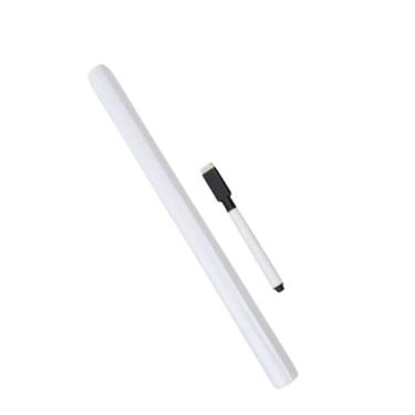 Imagem de Papel de Parede Adesivo PVC Quadro Branco com Marcador, 2 Metros x 45cm, Impermeável, Lavável, Reutilizável, Autoadesivo