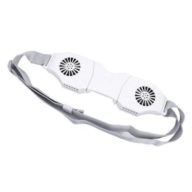 Imagem de Acouto Ventilador de Cintura Vestível Com Bateria de 8000mAh – Ventilador Duplo Recarregável USB de 3 Velocidades Atividades, Acampamento, Caminhada, Pesca – Corporal Portátil Com Cinto Máximo