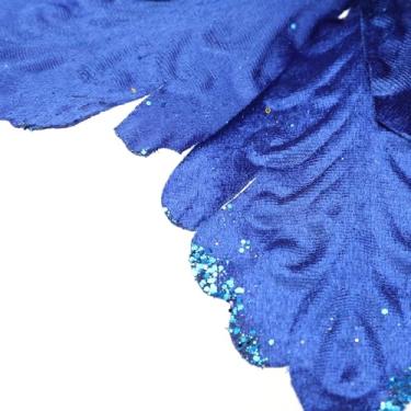 Imagem de ZJchao Ornamento de Flor Artificial Requintado Flor Falsa de Longa Duração para Decoração de Guirlanda de árvore de Natal 28x28cm (#21)