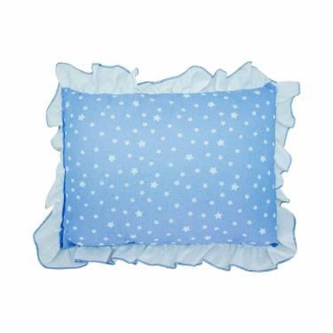 Imagem de Travesseiro Estampado com Babado para Bebê 28cm x 35 cm Bublim