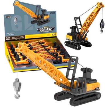 Imagem de Caixa 8 Carrinhos Guindaste 1:70 Realista Atacado Revenda Lembrança Fe