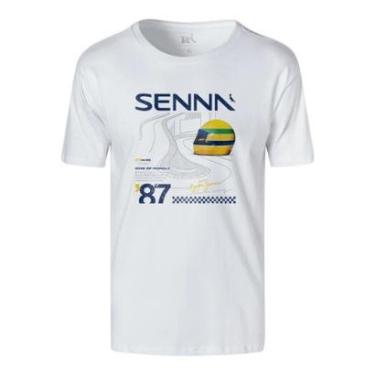 Imagem de Camiseta Reserva Estampada Senna King Of Monaco Masculino-Masculino