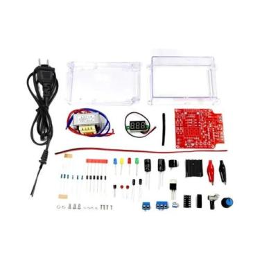 Imagem de Fonte De Alimentação DC Regulada Ajustável DIY LM317 Com Caixa Para Mo