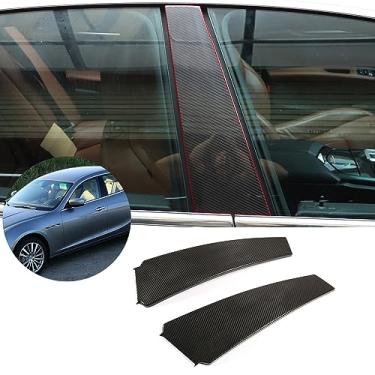 Imagem de Capa de acabamento de pilar B do lado do motorista e do passageiro para Maserati Geberit 2014-2021, Aotumcer Auto estilo externo, janela de carro B pilar adesivo decoração capa de moldura, 2 peças,