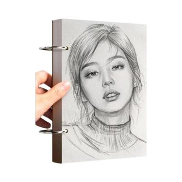 Imagem de Caderno De Desenho Profissional A4 A5 16K 32K 8K Com Folhas Soltas Par