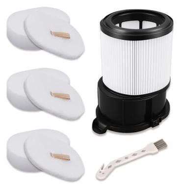 Imagem de Kit de substituição de filtro HEPA compatível com aspirador de pó sem fio Shark Auto-Empty IP3251, IP3251C, IP3252, IP1251, 1 filtro pós-motor de aspirador portátil, 3 filtros pré-moter, 1 escova de