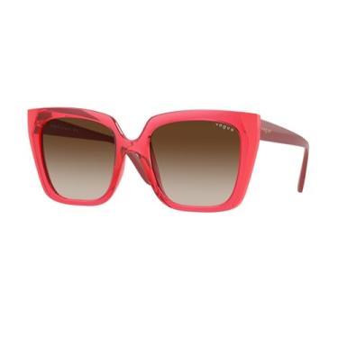 Imagem de Óculos de Sol Vogue Eyewear 0VO5579SL 260013 Tam 55 / Vermelho - Lentes Marrom