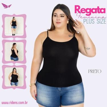 Imagem de Camiseta Regata Feminina Plus Size Tecido Premium De Alta Qualidade Pr
