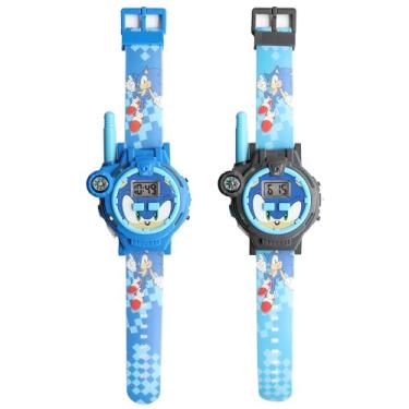 Imagem de Accutime Sonic The Hedgehog's Walkie Talkie Kid's Watches com calendário, compass, flash de 2 vias rádio, 200 m Range – Durável Interactive Play Gear!