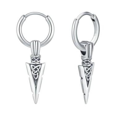 Imagem de Brincos De Aço Inoxidável Estilo Gótico Punk, Presente Da Moda Para St