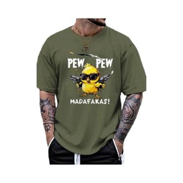 Imagem de Camiseta De Algodão Masculina plus Size Para O Verão Com Estampa De Pá