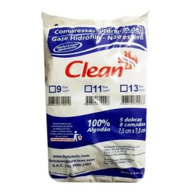 Imagem de Compressa Gaze 11 Fios 180Gr Clean - Medgauze - Limed Mogi