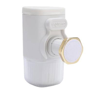 Imagem de Luocute Máquina de café Expresso Portátil, para café Moído e Em Cápsulas, Cafeteira Compacta para Viagem Com Tanque de água de 100ML, para Camping, Caminhadas, Viagens de Escritório (Branco)