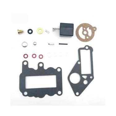 Imagem de Kit de reconstrução de carburador para motor de popa 9,5 HP 1964-1973 382048 379154 BRP/OMC junta de substituição válvula de assento de agulha flutuante
