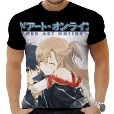Imagem de Camiseta Camisa Personalizada Anime Clássico Sword Art Online 01 - Zah