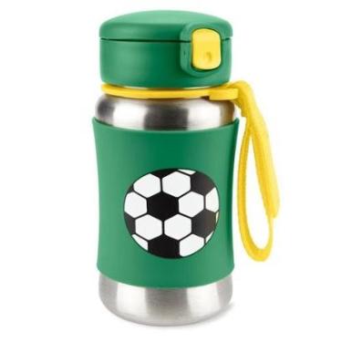 Imagem de Garrafa Térmica de Inox Skip Hop Spark Style Futebol Verde-Unissex