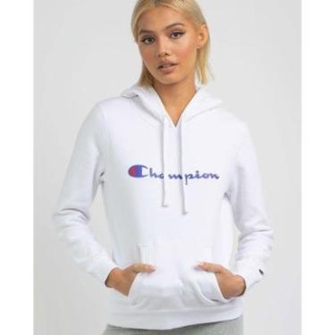 Imagem de MOLETOM FEMININO CHAMPION LOGO SCRIPT INK WHITE-Feminino