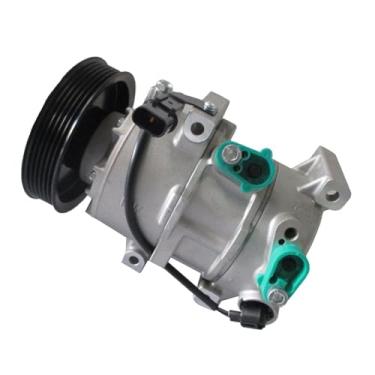 Imagem de ZZXXYY Compressor A/C Auto 977011R100 Compressor Cinditioner de ar 12 V compatível com HYUNDAI ACCENT 2012-2017, KIA RIO 2012-2017, substituição de ajuste direto 1:1, resfriamento rápido, reduz o