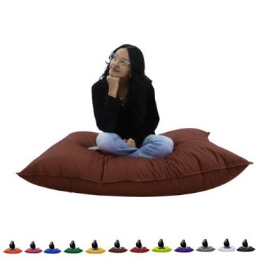 Imagem de Puff Almofadão Gigante Cheio Com Enchimento Descanso Para Eventos Casa