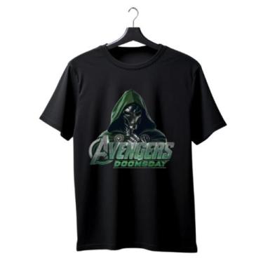 Imagem de Camiseta Avengers Doomsday - 100% Algodão Unissex - Kyros, Preto, P