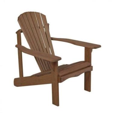 Imagem de Cadeira 75cm para Área Externa em Madeira Eucalipto - Castanho - Casa 