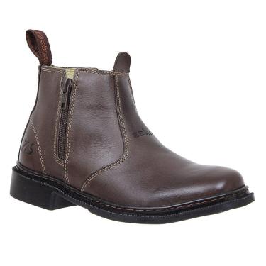 Imagem de Botina Unissex Marrom com Zíper Zebu 27732