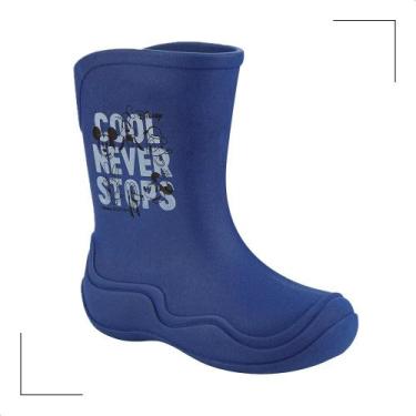 Imagem de Bota Galocha Em Borracha Grendene Disney Friends Confortável, Azul mar