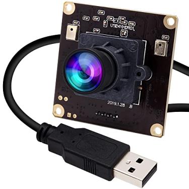 Imagem de ELP Câmera USB 4K para computador e Rasp Pi - microfone duplo, sensor IMX317, câmera de segurança USB de 8 MP