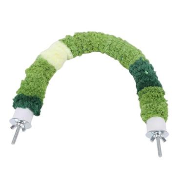 Imagem de Yosoo Brinquedo de Suporte de Poleiro de Papagaio Em Forma de U, Macio e Aconchegante Arara Tentilhões Papagaios Gaiola Pólo, lã Estável tricô Mão Quente Local de Descanso de