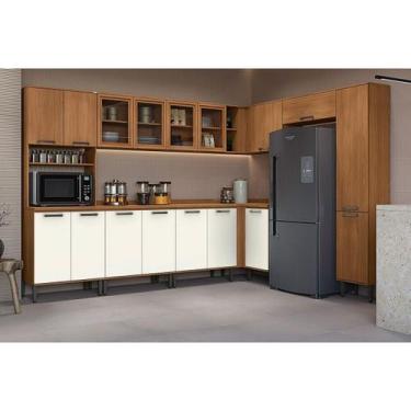 Imagem de Cozinha Modulada Kappesberg 12 Peças Linna C12P06 Canela/Off White