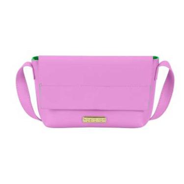 Imagem de Bolsa Feminina Tiracolo Quadrada Rosa Mauve Beira Rio 80006.1