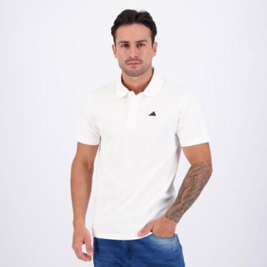 Imagem de Camisa Adidas Polo Branca e Preta, GG