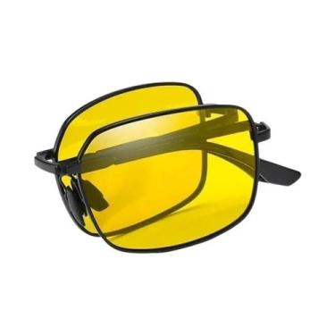 Imagem de Óculos De Sol Polarizados Masculinos Dobráveis Quadrados 2 Peças Com M