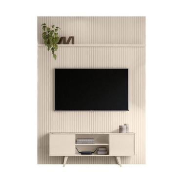 Imagem de Composição New Panorama Bancada E Painel Para Tv De 65 Polegadas - Madetec Cor:calacata Off White