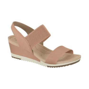 Imagem de Sandalia Ortopedica Modare Ultraconforto Anabela, 37, Nude