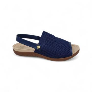 Imagem de Sandália Anabela Baixa Modare Ultra Conforto Malha Knit Leve adpta aos