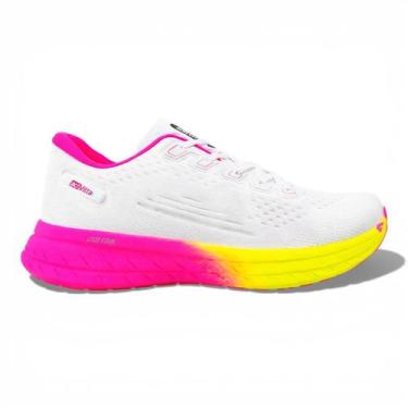 Imagem de Tênis Casual Actvitta 484140028446 Feminino, 37, Branco pink neon, Lim
