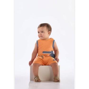 Imagem de Macaquinho Regata Bebê em Algodão Up Baby-Masculino